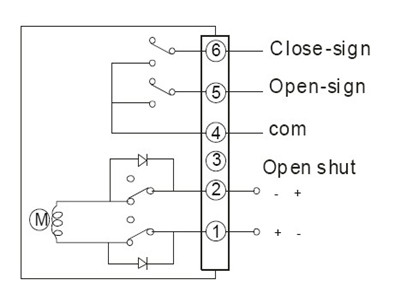 直流DC24VDC12V電動蝶閥接線圖、電動球閥接線圖